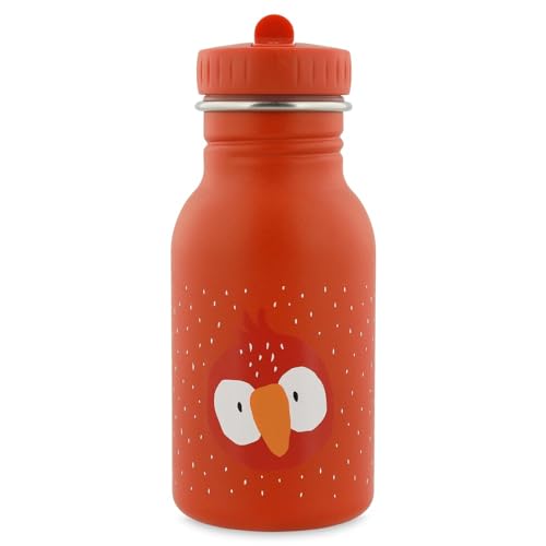 Trixie Baby Trixie Trinkflasche für Kinder, Edelstahl, 350 ml, Mr. Parrot (Papagei) von TRIXIE