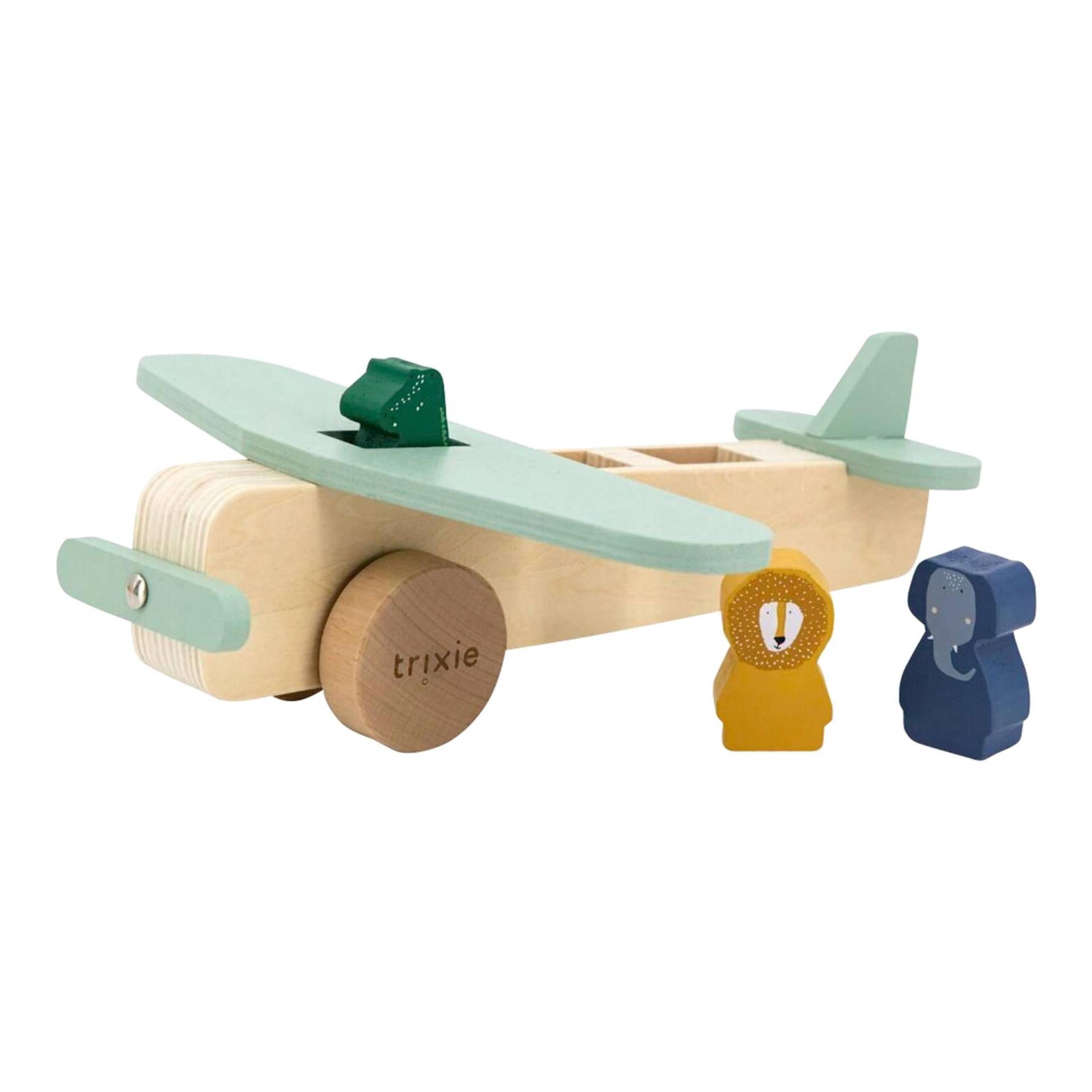 Trixie Schiebespielzeug Flugzeug mit Tieren von TRIXIE