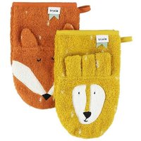 Waschhandschuh 2-pack - Mr. Lion - Mr. Fox von TRIXIE
