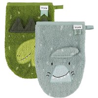 Waschhandschuh 2-pack - Mr. Shark - Mr. Dino Waschhandschuh 2-pack - Mr. Shark - Mr. Dino von TRIXIE