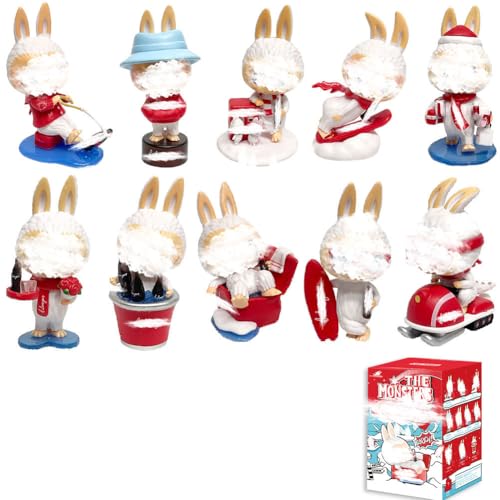 bubu Plüsch Schlüsselanhänger，bubu Sammelfigur, dekorative Puppe, Deko Minifiguren,Serie der dritten Generation，Blind Box Series Spielzeug，Sammler Kunstspielzeug Spielzeug Figuren Geschenk 1PC (B) von TRNOLPX