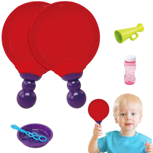 Blasenspielzeug - Blasenmacher,Interaktive Eltern-Kind-Blasenmaschinen im Tischtennis-Design, lustiger Blasenmacher mit Tablett Troonz von TROONZ