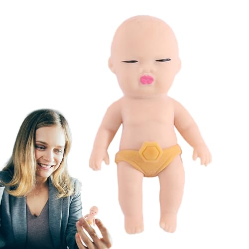 Stressabbau-Puppe | Lustige weiche lebensechte Babypuppe - Squish Fidget Toys zur Dekompressionssimulation, lustige Geschenke für Freunde Troonz von TROONZ