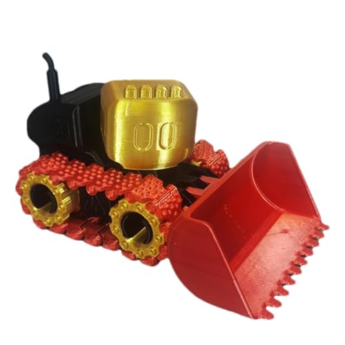 TROONZ Bulldozer-Spielzeug für Jungen, Bulldozer-Spielzeug für Kinder - Bewegliches Bulldozer-Fahrzeugspielzeug, 3D-gedrucktes Ornament,Sammelfiguren, Ornament für alle Altersgruppen, für von TROONZ