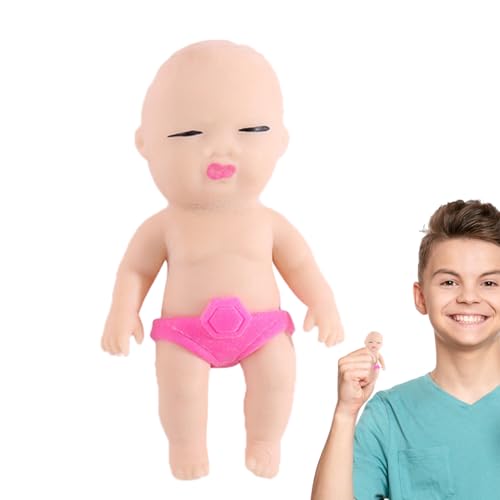 TROONZ Stress-Puppenquetschen - Weiche, realistische, lebensechte Babypuppe,Squish Fidget Toys zur Dekompressionssimulation, lustige Geschenke für Freunde von TROONZ