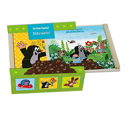 Trötsch Der kleine Maulwurf Bilderwürfel Holz: Würfelpuzzle mit 6 Motiven von TROTSCH