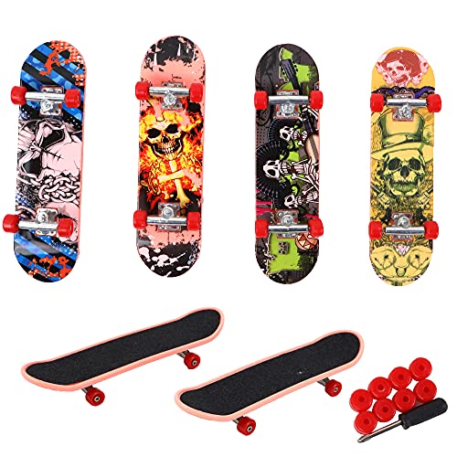 TROTTIFUN - Finger Skate Set - 031428 - Mehrfarbig - Metall - Skateboard - Finger - Kinder Spielzeug - Geburtstag - Geschenk - Skateboard - 9,5 cm x 14 cm - Ab 3 Jahren von TROTTIFUN