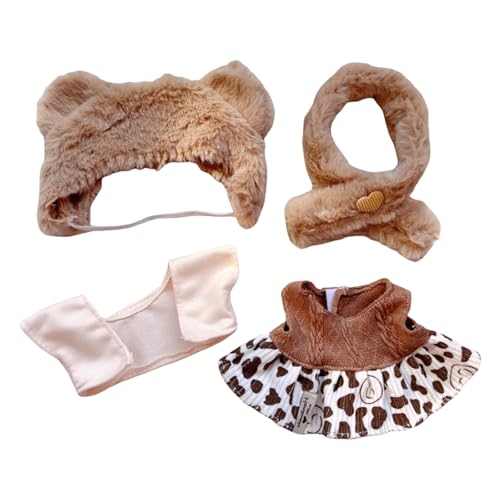 17cm-20cm Puppe Kleidung Bekleidung, Plüsch Puppenkleidung, Niedliche Spielzeugkleidung, Puppenzubehör, Kleidung für Puppe (LOV-10) von TROYSINC