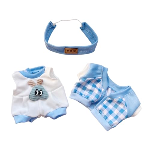 17cm-20cm Puppe Kleidung Bekleidung, Plüsch Puppenkleidung, Niedliche Spielzeugkleidung, Puppenzubehör, Kleidung für Puppe (LOV-13) von TROYSINC