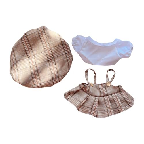 17cm-20cm Puppe Kleidung Bekleidung, Plüsch Puppenkleidung, Niedliche Spielzeugkleidung, Puppenzubehör, Kleidung für Puppe (LOV-14) von TROYSINC