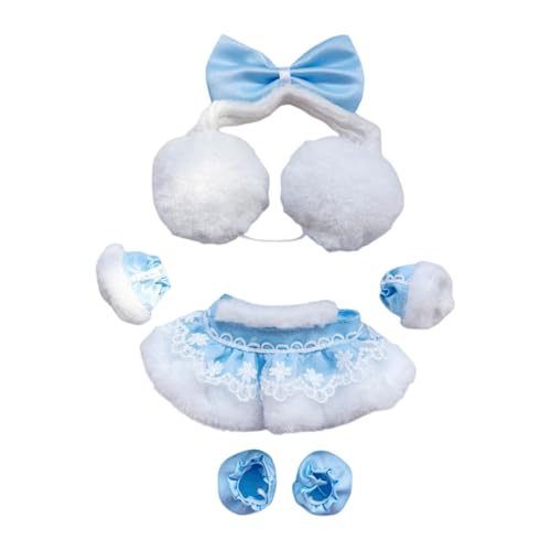 17cm-20cm Puppe Kleidung Bekleidung, Plüsch Puppenkleidung, Niedliche Spielzeugkleidung, Puppenzubehör, Kleidung für Puppe (LOV-4) von TROYSINC