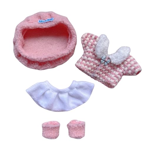 17cm-20cm Puppe Kleidung Bekleidung, Plüsch Puppenkleidung, Niedliche Spielzeugkleidung, Puppenzubehör, Kleidung für Puppe (LOV-7) von TROYSINC