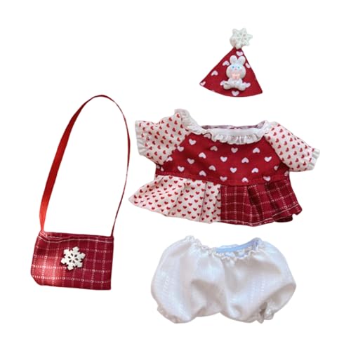 17cm-20cm Puppe Kleidung Bekleidung, Plüsch Puppenkleidung, Niedliche Spielzeugkleidung, Puppenzubehör, Kleidung für Puppe (LOV-8) von TROYSINC