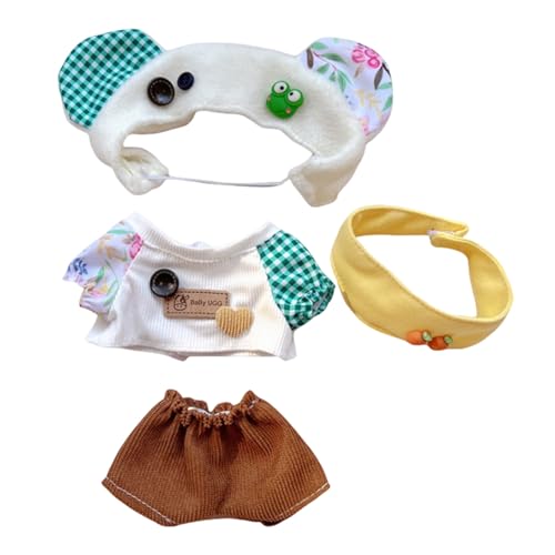 17cm-20cm Puppe Kleidung Bekleidung, Plüsch Puppenkleidung, Niedliche Spielzeugkleidung, Puppenzubehör, Kleidung für Puppe (LOV-9) von TROYSINC