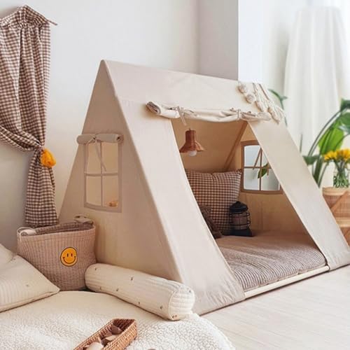 Kinder Tipi Zelt, Klassisches Indisches Spielzelt, Kinderzelte Aus Für Mädchen Und Jungen, Faltbares Spielhaus Für Drinnen Oder Draußen Kinder Tipi Zelt, Klassisches Indisches Spielzelt, Kinderzelte Aus Für Mädchen Und Jungen, Faltbares Spielhaus Für Drinnen Oder Draußen von TROYSINC