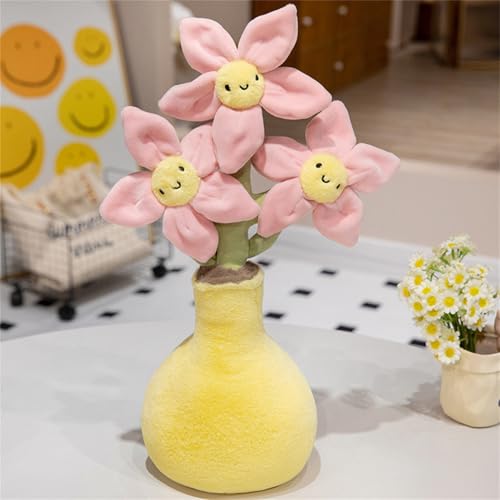 Pfirsichblüte mit Vase Plüschtiere, Pflanzen Blume Plüschtiere Blumentopf Plüsch-Blumenkissen, Cute Flower Bouquet Doll, Niedliches Plüsch-Bouquet, Valentinstag Plüsch Blumen,Süße Geschenke (Gelb) Pfirsichblüte mit Vase Plüschtiere, Pflanzen Blume Plüschtiere Blumentopf Plüsch-Blumenkissen, Cute Flower Bouquet Doll, Niedliches Plüsch-Bouquet, Valentinstag Plüsch Blumen,Süße Geschenke (Gelb) von TROYSINC