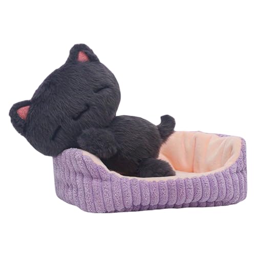 TROYSINC 18cm Plüschtiere Cartoon Badewanne und Capibara, Anschmiegsamer Capibara Mit Badewanne, Kuscheltiere Geschenk für Kinder, 2-in-1 Badewanne und Capibara (Katze) von TROYSINC