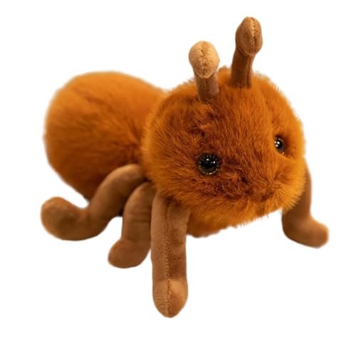 TROYSINC Ameise Kuscheltier, Künstliche Ameise Plüschtier Ameise Stofftier Plüschtier, Süße Ameise Plüsch Spielzeug Geschenke für Kinder (Hellbraun) von TROYSINC