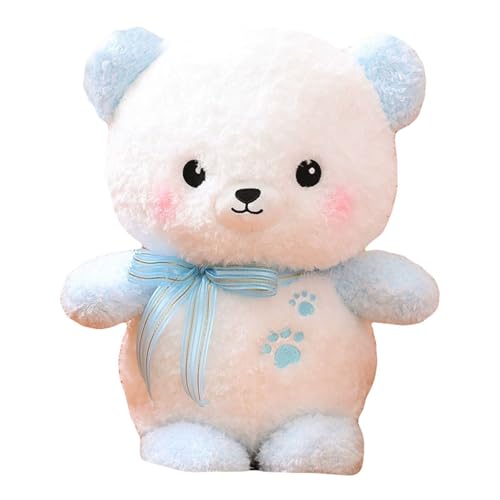 TROYSINC Bär Plüschtier, Weiches Fell Teddybär Klein, Kuscheltier Bär mit Schleife, Bär Kuscheltier, Teddy Plüschbär Spielzeug, Kuscheltier Stofftier Geschenk für Kinder (60cm,Blau) von TROYSINC