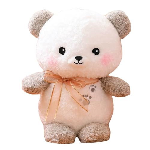 TROYSINC Bär Plüschtier, Weiches Fell Teddybär Klein, Kuscheltier Bär mit Schleife, Bär Kuscheltier, Teddy Plüschbär Spielzeug, Kuscheltier Stofftier Geschenk für Kinder (60cm,Grau) von TROYSINC