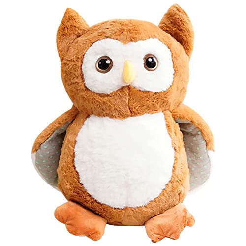 TROYSINC Eule Plüschtiere | Kuscheltier Eule | Flauschiges Stofftier Kawaii Eule Plüschkissen Spielzeug Geschenk gefüllt für Kinder Mädchen & Jungen (Braun,40cm) von TROYSINC