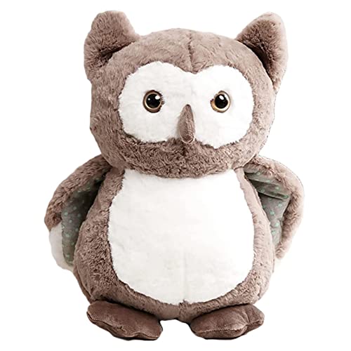 TROYSINC Eule Plüschtiere | Kuscheltier Eule | Flauschiges Stofftier Kawaii Eule Plüschkissen Spielzeug Geschenk gefüllt für Kinder Mädchen & Jungen (Dunkelgrau,40cm) von TROYSINC