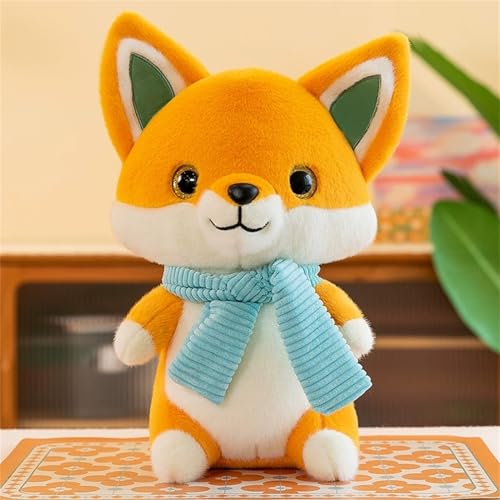 TROYSINC Fuchs Kuscheltier, Fuchs Stofftier Plüschtier, Süße Fuchs Plüsch Spielzeug Plüschpinguin Geschenke für Kinder (40cm,Gelb) von TROYSINC