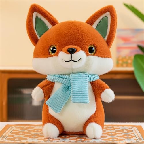 TROYSINC Fuchs Kuscheltier, Fuchs Stofftier Plüschtier, Süße Fuchs Plüsch Spielzeug Plüschpinguin Geschenke für Kinder (60cm,Braun) von TROYSINC