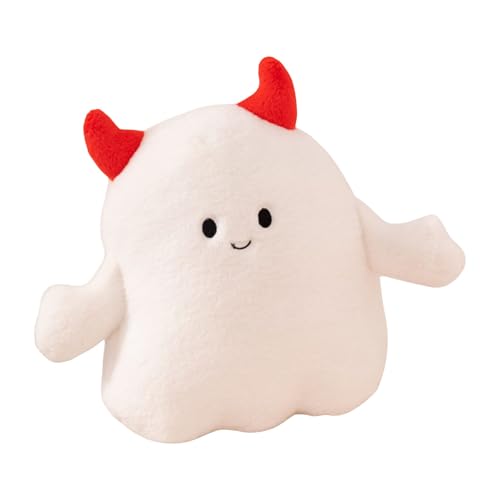 TROYSINC Halloween Geister Plüschtier Geist Kuscheltier, Geist Plüschtier Weich Plüsch Puppe Spielzeug Stofftier Plüschkissen Halloween-Dekoration Für Kinder Geschenk (Dämonengeist) von TROYSINC