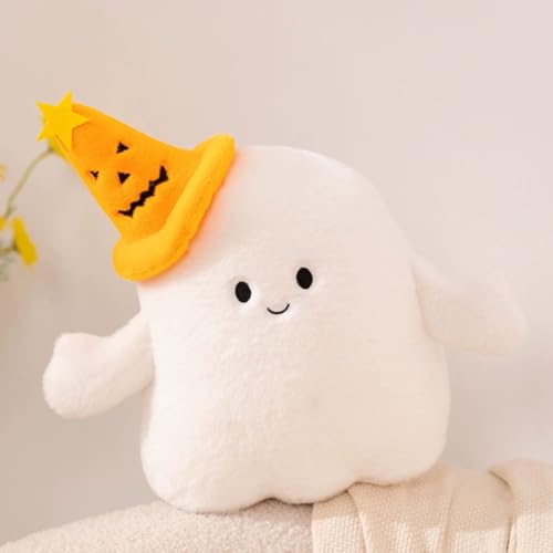 TROYSINC Halloween Geister Plüschtier Geist Kuscheltier, Geist Plüschtier Weich Plüsch Puppe Spielzeug Stofftier Plüschkissen Halloween-Dekoration Für Kinder Geschenk (Kürbisgeist) von TROYSINC