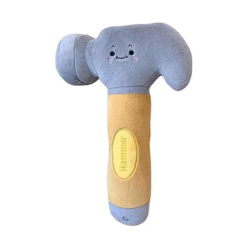 TROYSINC Hammer Kuscheltier, Kreative Werkzeuge Plüschtiere, Hammer Schraubenschlüssel Plüsch Spielzeug Kissen Stofftier Geschenk für Kinder (Hammer,50cm) von TROYSINC