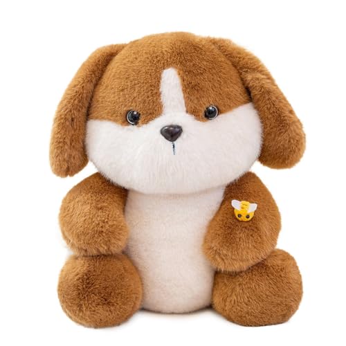 TROYSINC Hund Kuscheltier Hund Plüschtier Niedlich Plush Stofftier Welpen Spielzeug Stofftier, Kawaii Deko Plushie Geschenke für Kinder (35cm) von TROYSINC