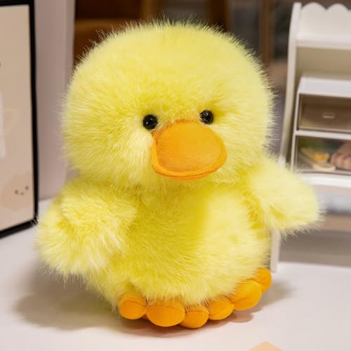 TROYSINC Kuscheliger Ente Plüschtier Kuscheltier – Weicher Stofftier Ente in Doppelfarbe Geburtstag, Valentinstag, Weihnachten (30cm,Gelb) von TROYSINC