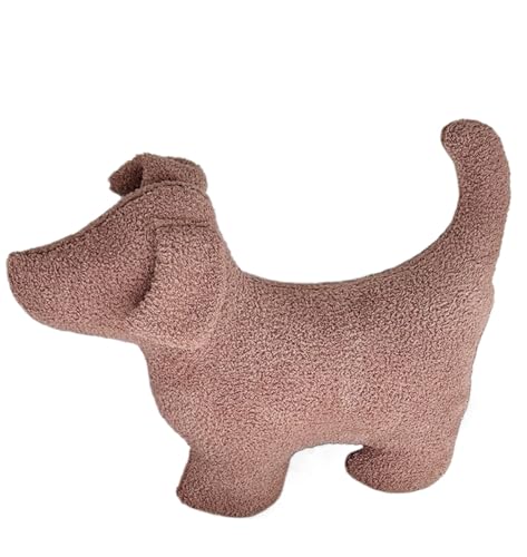 TROYSINC Kuscheltier Hund Plüschtier Niedlich Plush Welpen Spielzeug Stofftier zum Kuscheln und Spielen Kawaii Deko Plushie Geschenke für Kinder (Braun) von TROYSINC
