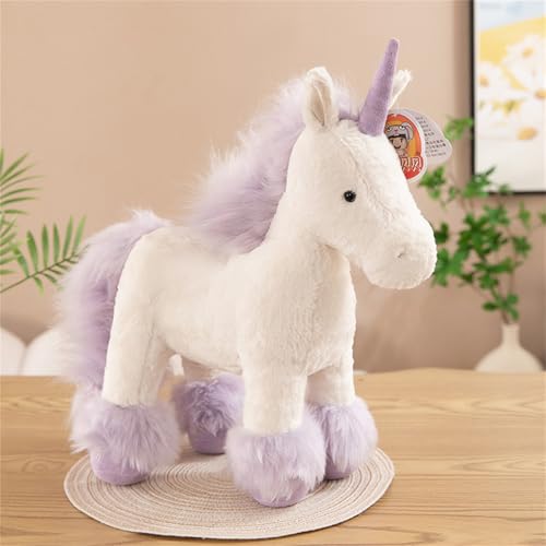 TROYSINC Niedliche Einhorn Stofftiere Einhorn Plüschtiere, Einhorn Plüschkissen Spielzeug, Valentinstag Geburtstagsgeschenke Für Jungen Mädchen (25cm,E) von TROYSINC