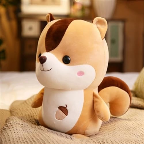 TROYSINC Niedliches Eichhörnchen Kuscheltier, Eichhörnchen Plüschtier Stofftier Plüsch Weiches Eichhörnchen Spielzeug, Geschenke für Kinder (30cm,Braun) von TROYSINC