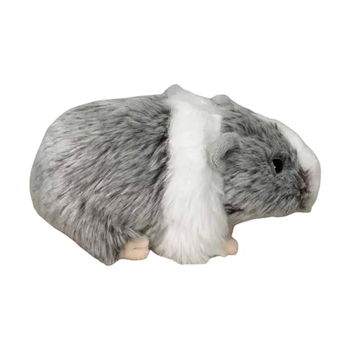 TROYSINC Niedliches Hamster Plüschtier Meerschweinchen Kuscheltier Plüschpuppe, Flauschiger Plüsch Puppe Spielzeug Geburtstag Geschenke für Jungen und Mädchen (Grau) von TROYSINC