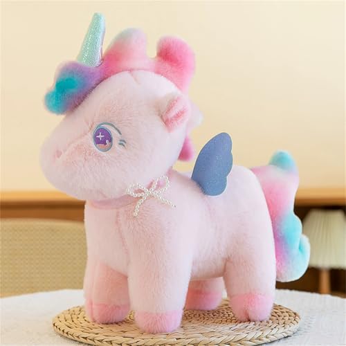 TROYSINC Plüsch Einhorn Kuscheltier - Regenbogen Plüschtier-Einhorn - Kinder-Kuscheltier - Weiches Einhorn Kissen-Stofftier Für Kinder Und Babys (100cm,Rosa) von TROYSINC