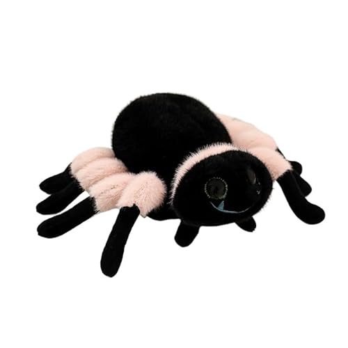 TROYSINC Plüschtier Halloween Spinne Kuscheltier, Spinne Plüsch Puppe Spielzeug Stofftier Plüschkissen Halloween-Dekoration für Kinder Geschenk (30cm,Rosa) von TROYSINC