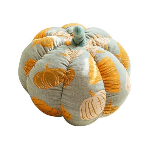 TROYSINC Plüschtier Kuscheltier, Weich Cartoon Nordische Kürbis-Kissenhülle Plüsch Puppe Spielzeug Stofftier Plüschkissen Halloween-Dekoration Für Kinder Geschenk (40cm,Gelb) von TROYSINC