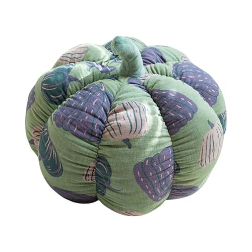 TROYSINC Plüschtier Kuscheltier, Weich Cartoon Nordische Kürbis-Kissenhülle Plüsch Puppe Spielzeug Stofftier Plüschkissen Halloween-Dekoration Für Kinder Geschenk (40cm,Grün) von TROYSINC