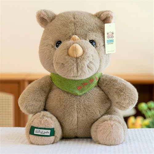 TROYSINC Plüschtier Nilpferd Stofftier, Kawaii Plüsch, Realistisch Kuscheltier, Plüschkissen Weiches Elefant Spielzeug Wurfkissen Schmusetier Geschenk für Kinder Mädchen Jungen (25cm,B) von TROYSINC