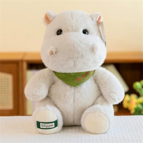 TROYSINC Plüschtier Nilpferd Stofftier, Kawaii Plüsch, Realistisch Kuscheltier, Plüschkissen Weiches Elefant Spielzeug Wurfkissen Schmusetier Geschenk für Kinder Mädchen Jungen (35cm,A) von TROYSINC