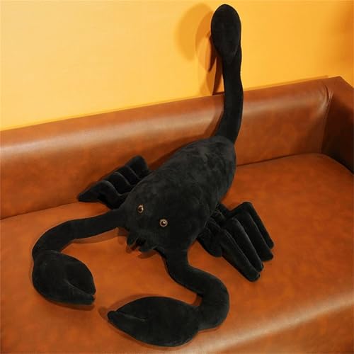 TROYSINC Plüschtier Scorpion Kuscheltier Realistisches Scorpion Stofftier Halloween Dekoration Scorpion Plüschtiere Spielzeug Geschenk für Kinder (45cm) von TROYSINC