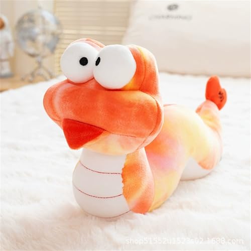 TROYSINC Schlange Plüschtier Plüschtiere, Süßes Schlange Kuscheltier, Flauschiges Stofftier Schlange Plüschtiere Spielzeug Geschenk für Kinder (Rot) von TROYSINC