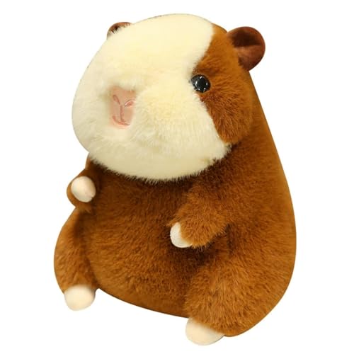 TROYSINC Süßes Plüschtier Meerschweinchen – Kuschelweiches Stofftier, Flauschiger Deko-Kuscheltier für Kinder & Erwachsene Geburtstag, Weihnachten, Ostern (Dunkelbraun,35cm) von TROYSINC