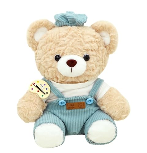 TROYSINC Teddy Bear Plüschtier mit Hose, Bear Kuscheltier, Weich Teddy Bear Stofftier Kinderspielzeug Geschenk (Hellbraun) von TROYSINC