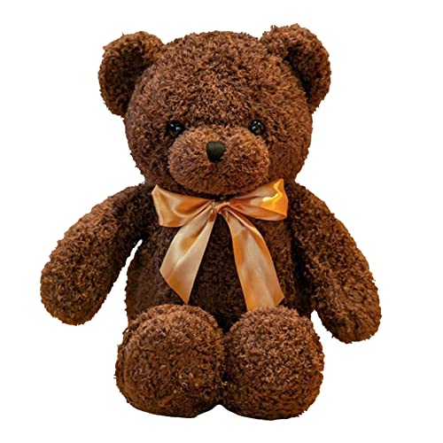 TROYSINC Teddybär Fliege Teddybär Valentinstag Festival Geschenk Plüschtier Kuscheltier Stofftier Geschenk (Dunkelbraun,30cm) von TROYSINC