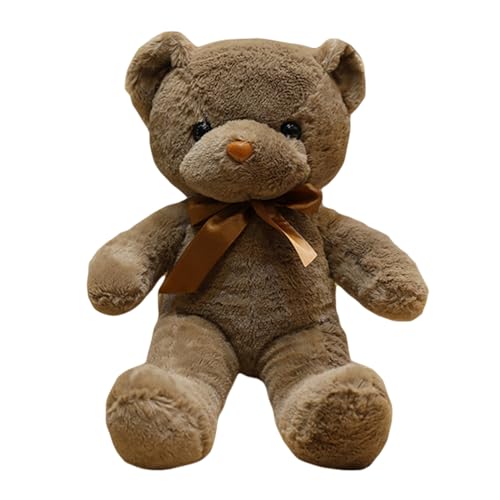 TROYSINC Teddybär Plüschtier Kuscheltier Stofftier Weiches Fell Teddybär Valentinstag Kindertag Geschenk (Braun,30cm) von TROYSINC