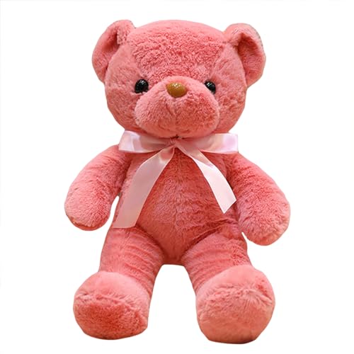 TROYSINC Teddybär Plüschtier Kuscheltier Stofftier Weiches Fell Teddybär Valentinstag Kindertag Geschenk (Rosa,30cm) von TROYSINC